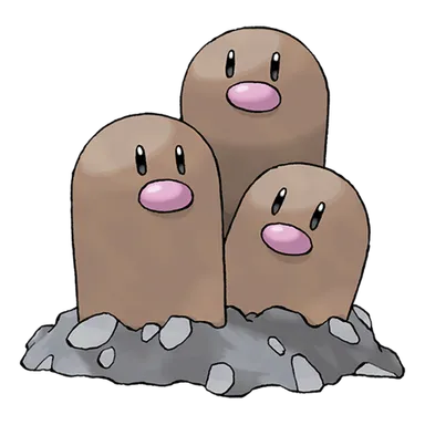 official artwork of dugtrio